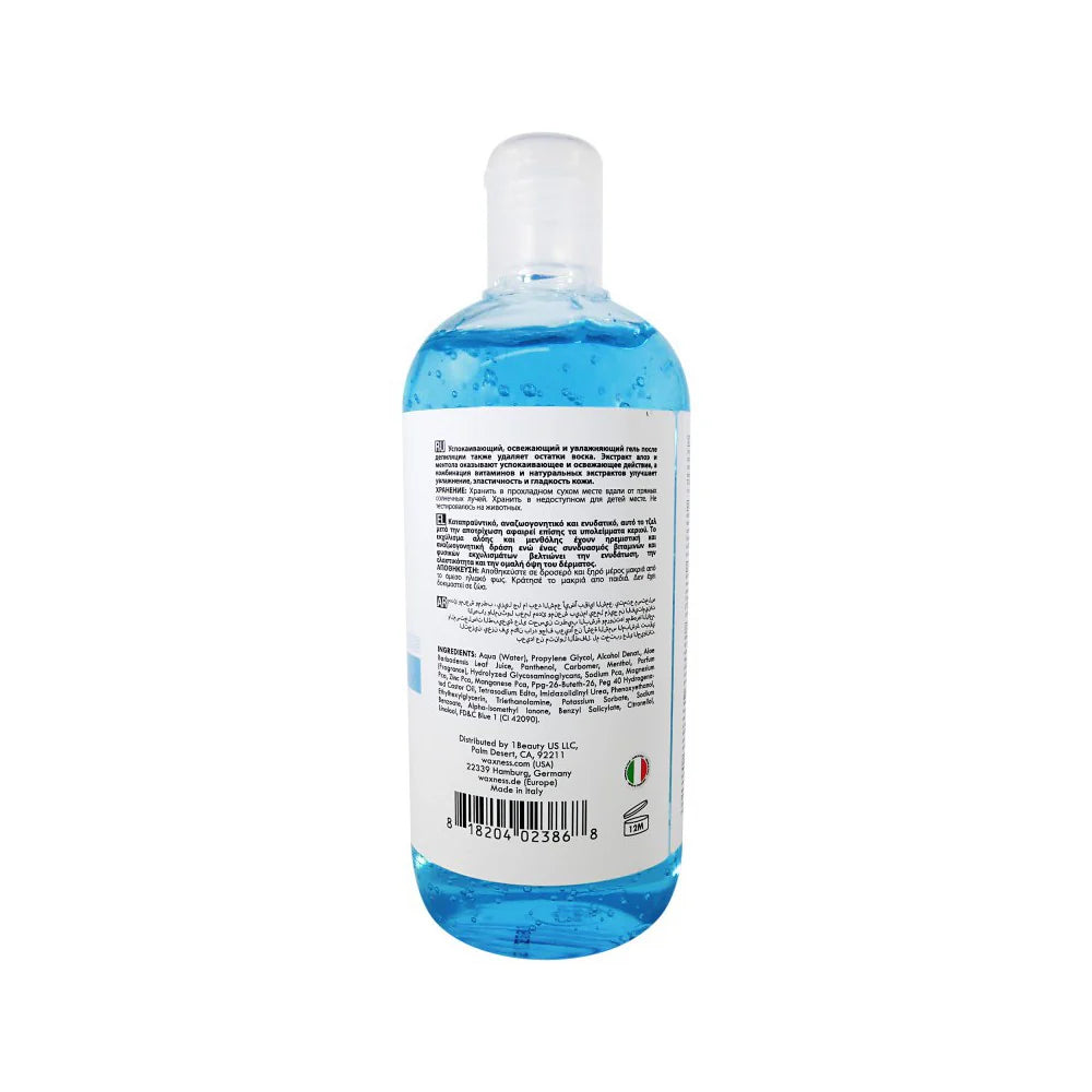 WAXNESS Spa Choice After Waxing Gel with Aloe and Menthol 500ml