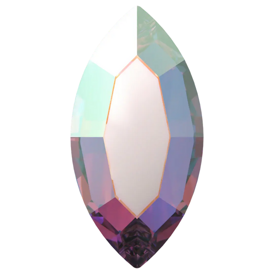 Swarovski Flat Back Crystals Non Hotfix Navette (2200) Crystal AB