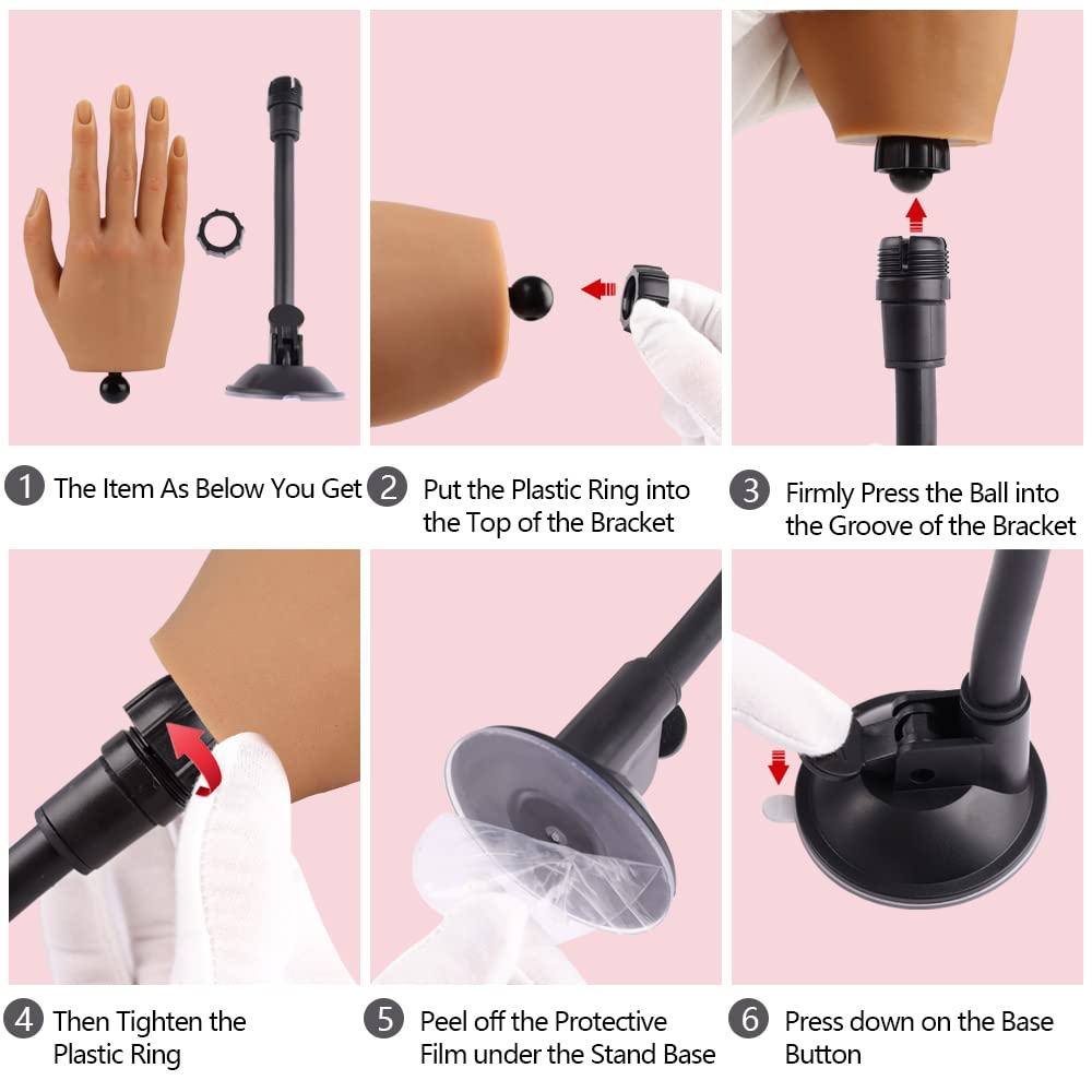 Silicone Nail Trainning Practice Hand