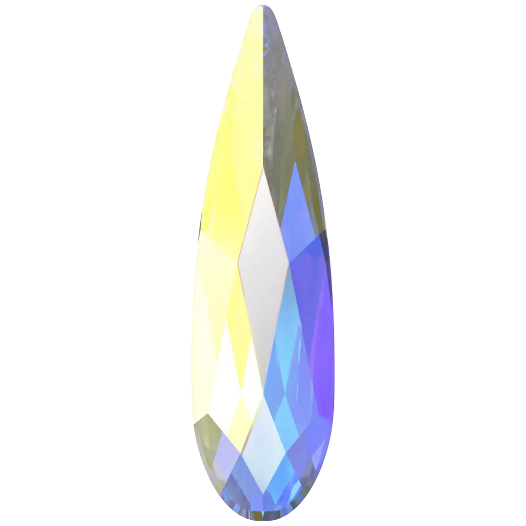 Swarovski Flat Back Crystals Non Hotfix Raindrop (2304) Crystal AB
