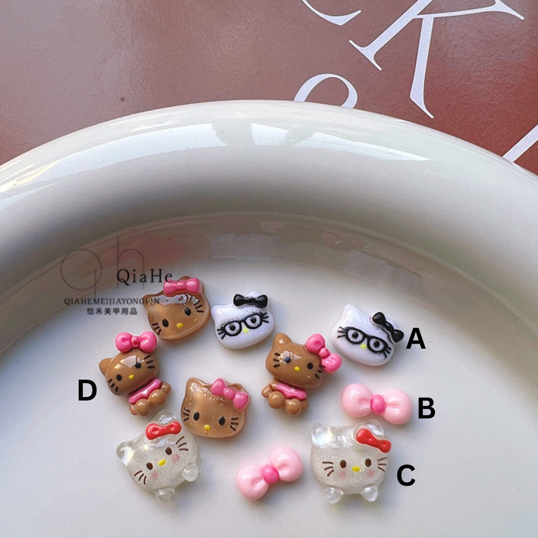 Hello Kitty Nail Charms 5pc