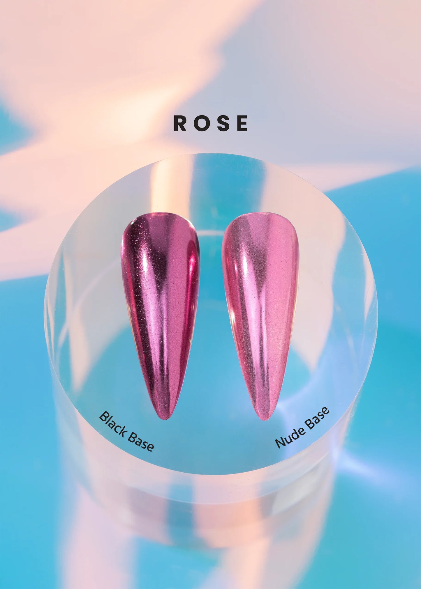V BEAUTY PURE CHROME POWDER - ROSE