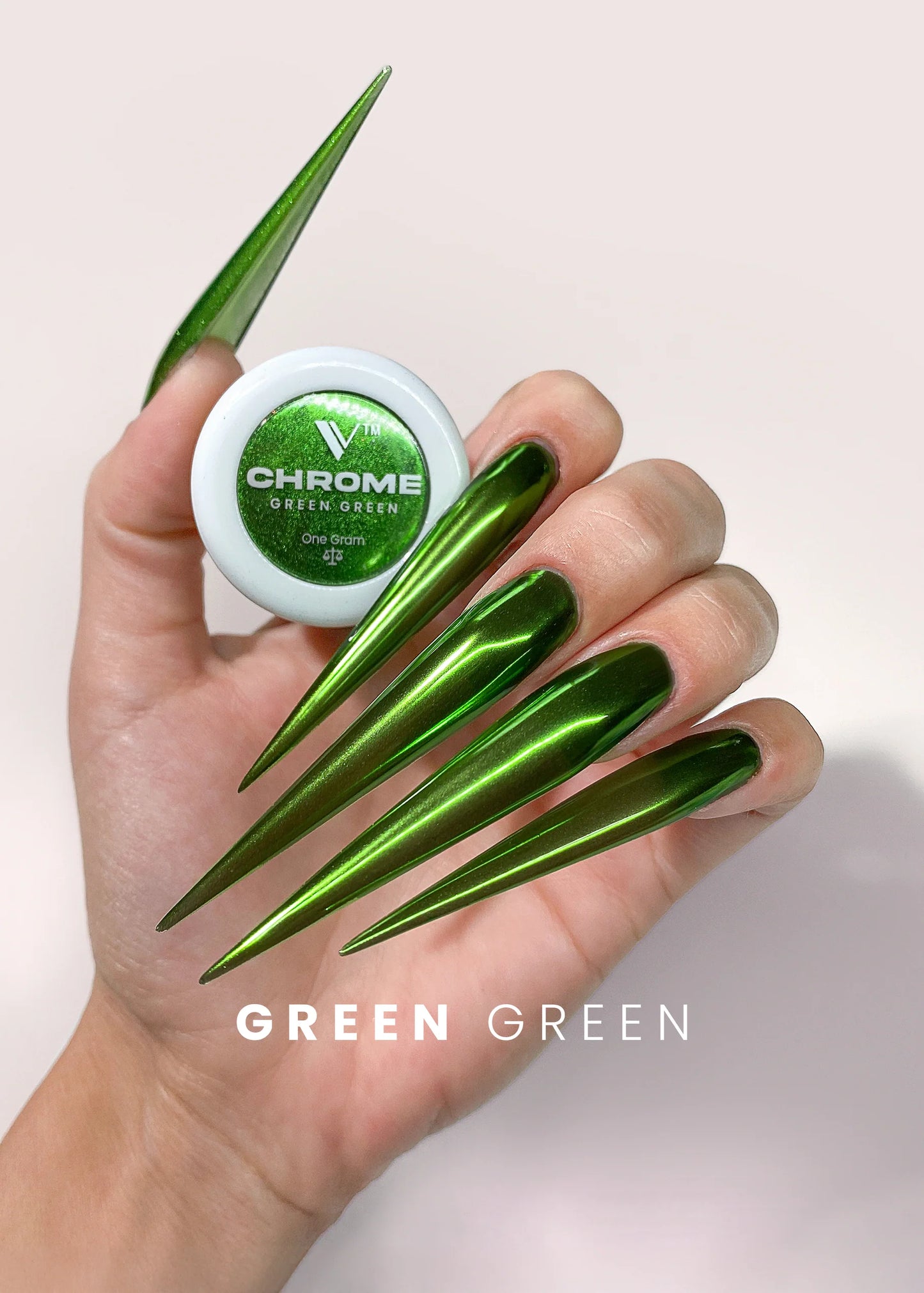 V BEAUTY PURE CHROME POWDER - GREEN GREEN