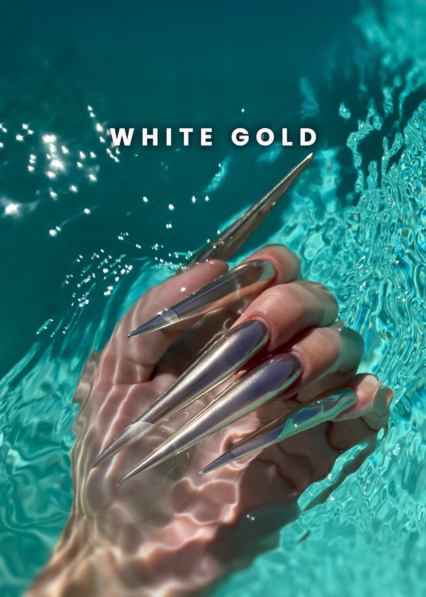 V BEAUTY PURE CHROME POWDER - WHITE GOLD