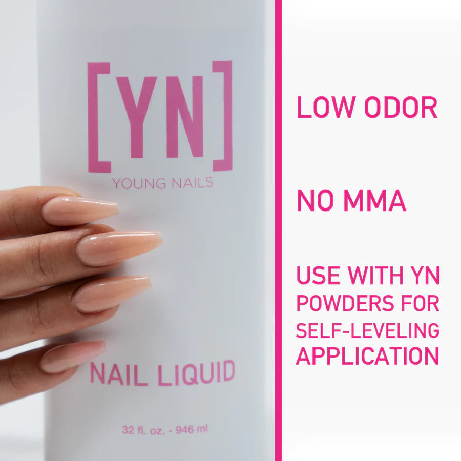 Young Nails Nail Liquid Monomer, 32oz