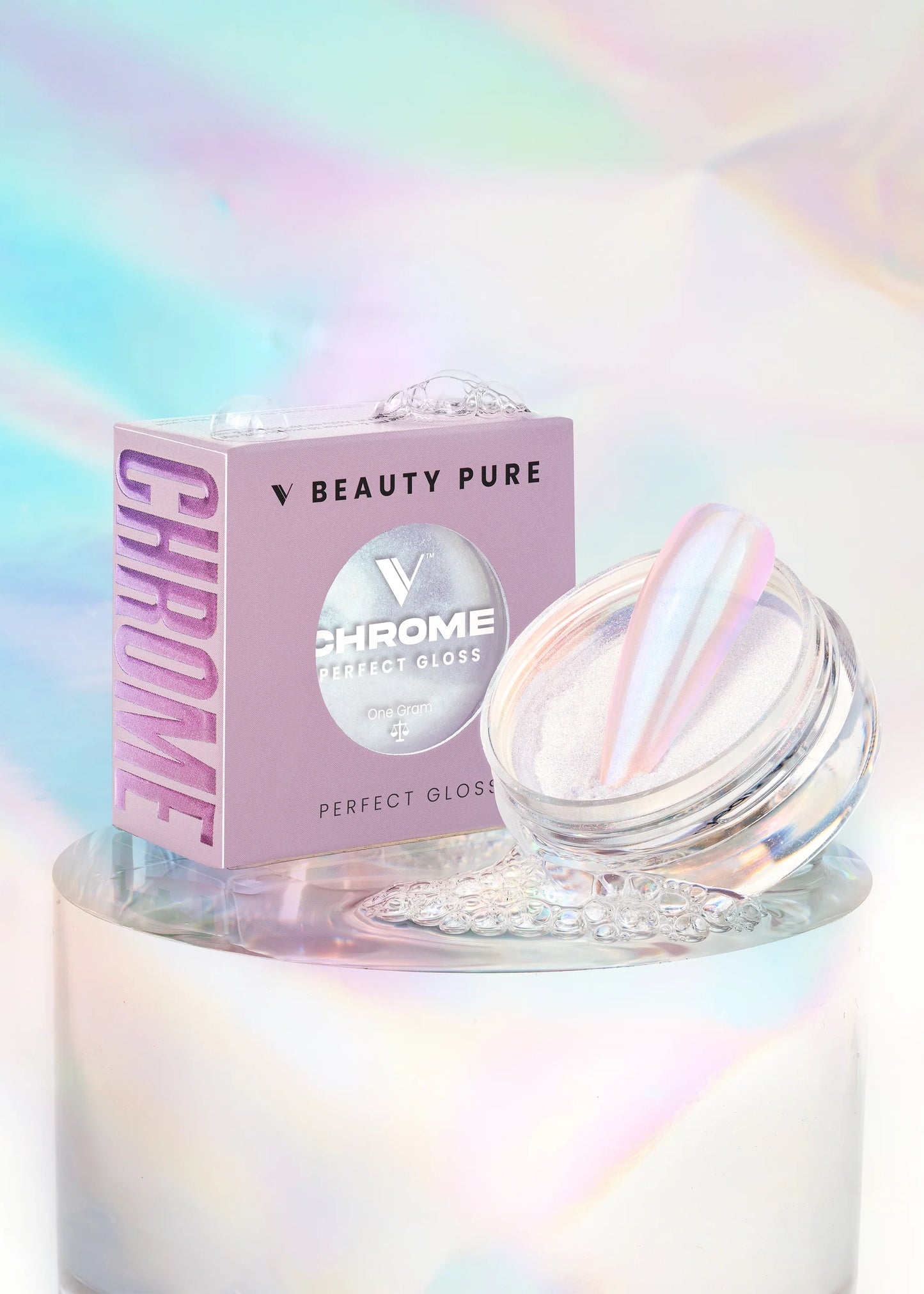 V BEAUTY PURE CHROME POWDER - PERFECT GLOSS