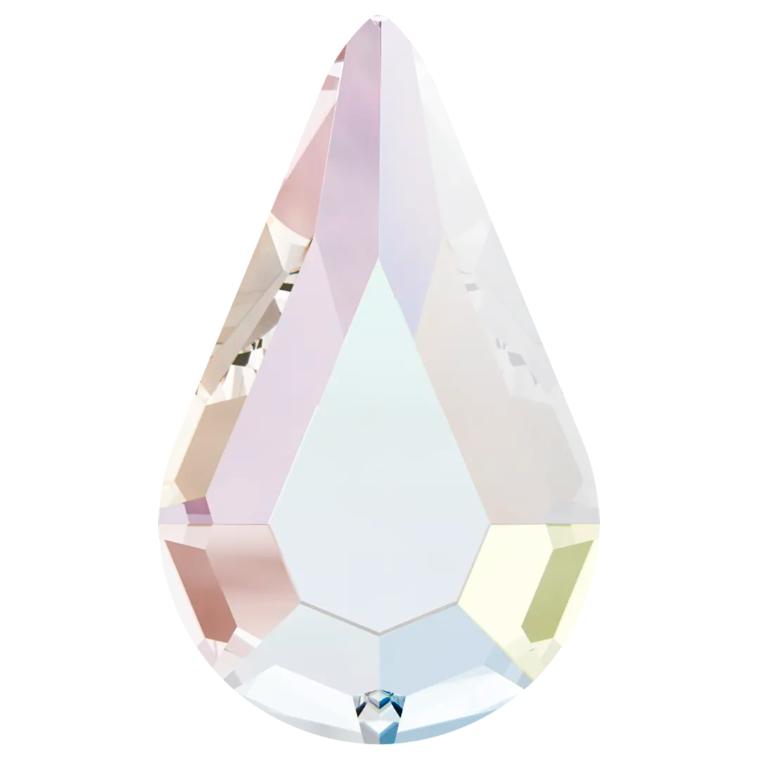 Swarovski Hotfix Flat Back Crystals Drop (2300) Crystal AB