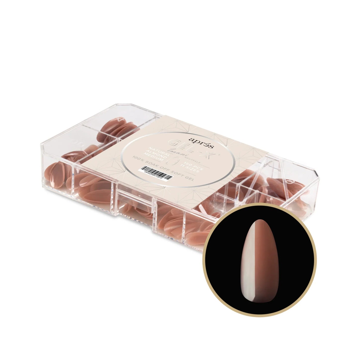 Aprés NEUTRALS GEL-X® IMANI BOX OF TIPS - 11 SIZES (150PCS)