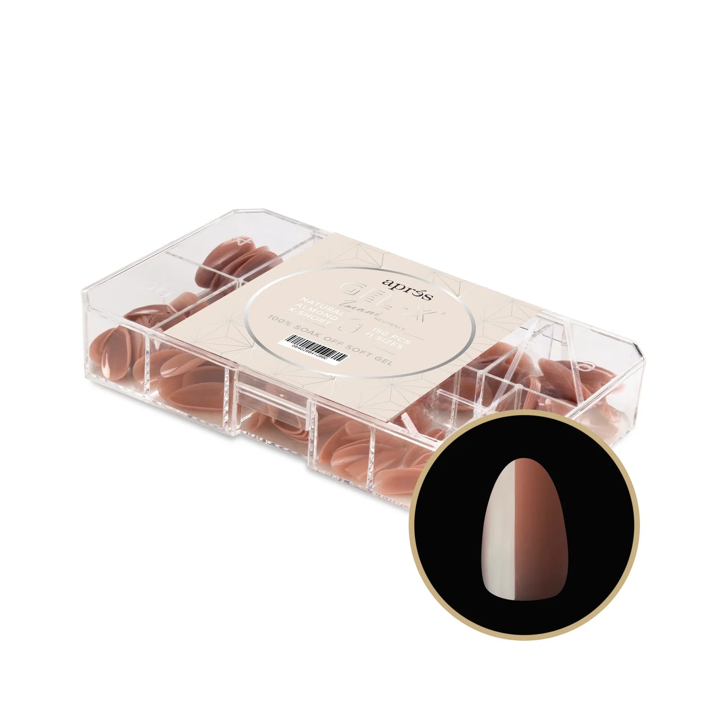 Aprés NEUTRALS GEL-X® IMANI BOX OF TIPS - 11 SIZES (150PCS)