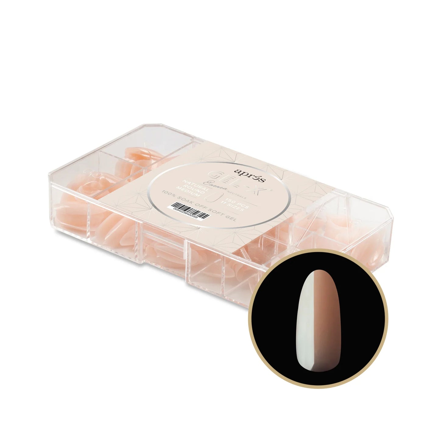 Aprés NEUTRALS GEL-X® EMMA BOX OF TIPS - 11 SIZES (150PCS)