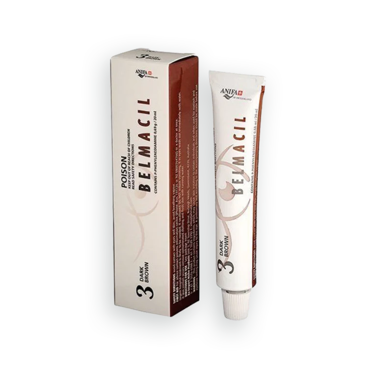 BELMACIL Permanent Cream Color for Eyelashes & Brows