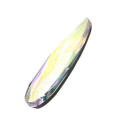 Swarovski Flat Back Crystals Non Hotfix Raindrop (2304) Crystal AB