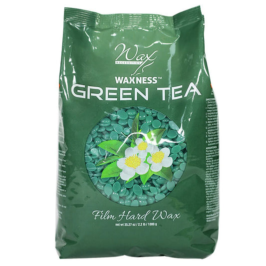 WAXNESS GREEN TEA FILM HARD WAX BEADS 2.2 LB / 35.27 OZ