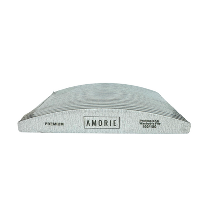 Amorie Nail File Pack Zebra Grit 100/180