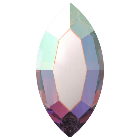 Bluestreak Crystals Serinity Hotfix Flat Back Crystals Navette (2200) Crystal AB