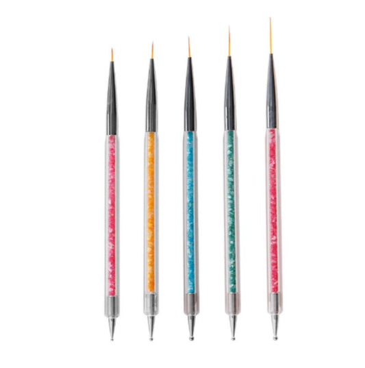 Nail Dotter + Liner Brush Set