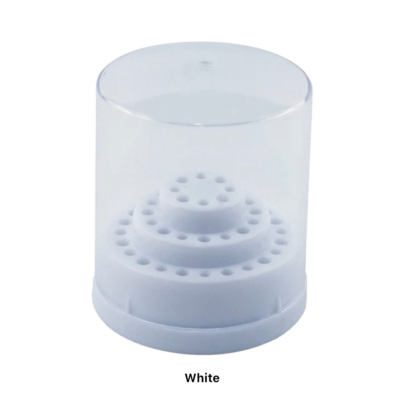 Round Drill Bit Holder with Lid