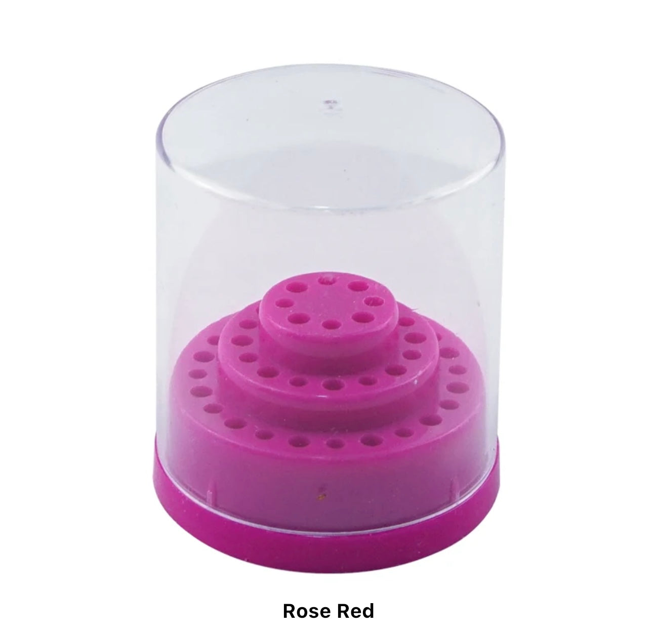 Round Drill Bit Holder with Lid