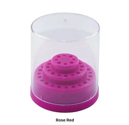 Round Drill Bit Holder with Lid