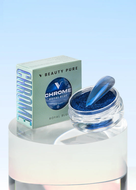 V BEAUTY PURE CHROME POWDER - ROYAL BLUE