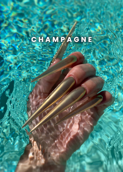 V BEAUTY PURE CHROME POWDER - CHAMPAGNE