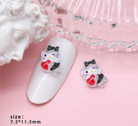 Cupid Hello Kitty Nail Charm 5pc