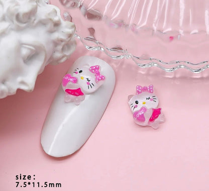 Cupid Hello Kitty Nail Charm 5pc