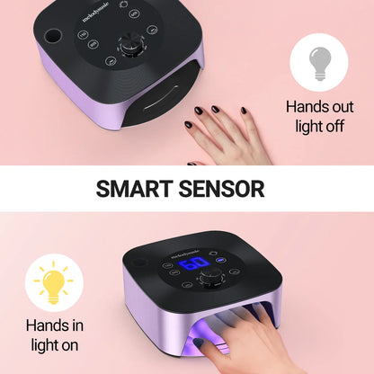 MelodySusie X2-2 in 1 Nail Lamp with Nail Drill 30,000 RPM