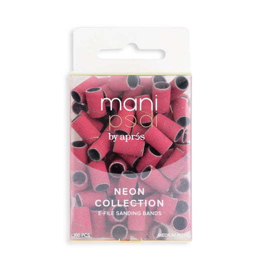APRES MANIPEDI SANDING BAND NEON
