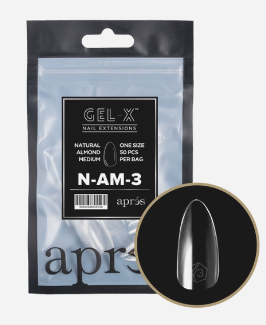 apres Gel-X® Natural Almond Medium Refill Bag