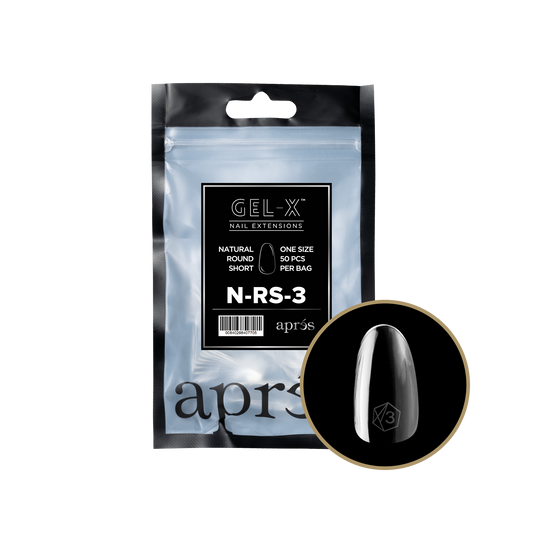 apres Gel-X® Natural Round Short Refill Bag