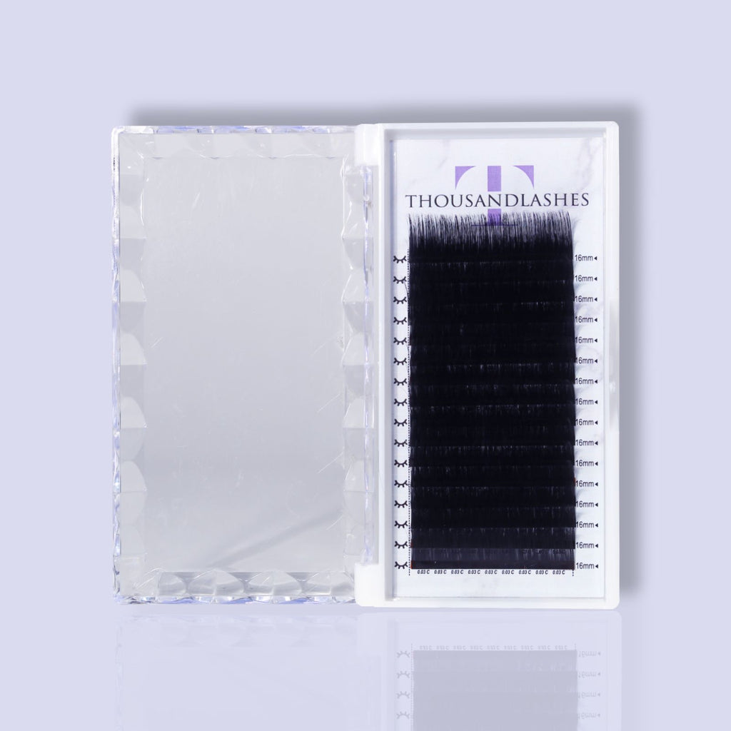 THOUSAND LASHES CASHMERE NOIR COLLECTION VOLUME LASHES 0.03 (SINGLE LENGTH)