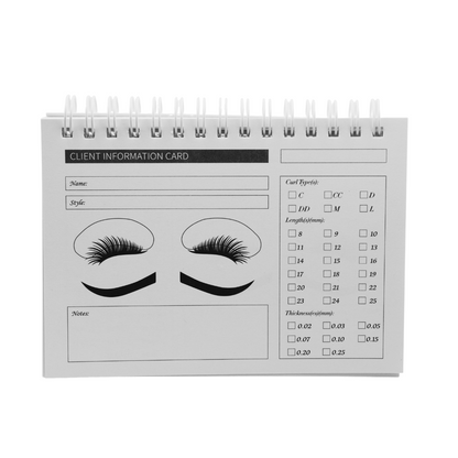 Amorie Client Information Card Book